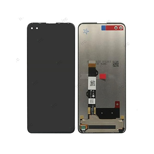 [L5148] Motorola Moto G100 XT2125-04 フロントパネル 黒（再生品）　
