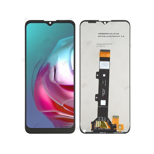 [L5152] Motorola Moto G30 フロントパネル 黒（再生品）　