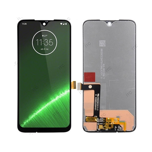 [L5155] Motorola Moto G7-G7 Plus フロントパネル 日本版 黒