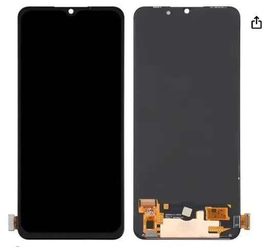 [L5168] OPPO A73 (2020) 4G フロントパネル 黒（再生品）　