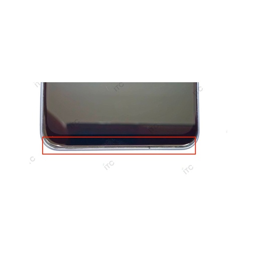 [L5191] OPPO Reno7A フロントパネル 黒（再生品） 海外版
