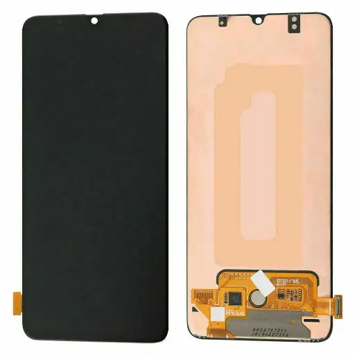[L5201] Galaxy A70 フロントパネル 黒（再生品）　 SM-A705F