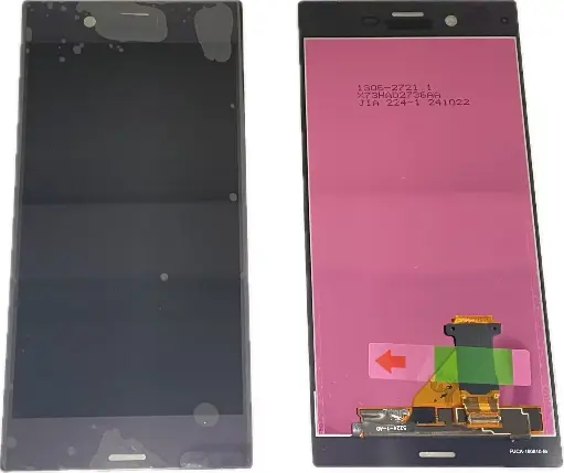 [L5281] Xperia XZ フロントパネル 黒（再生品）　