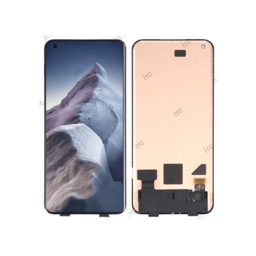 [L5343] Xiaomi Mi 11 Ultra-Mi 11 Pro フロントパネル 黒（再生品）　