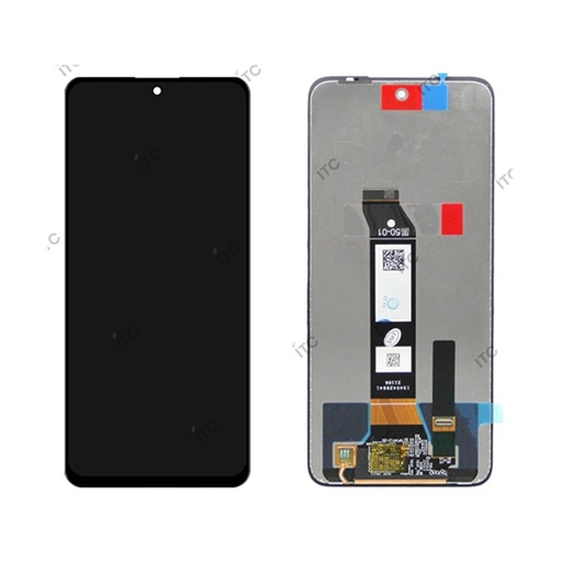 [L5396] Xiaomi Redmi Note 10T-Redmi Note 10 JE (XIG02) フロントパネル 黒（再生品）　