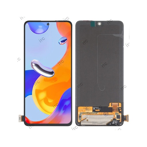 [L5398] Xiaomi Redmi Note 11Pro 4G/Note 11 Pro 5G/Note 11 Pro+ 5G フロントパネル 黒（再生品）　