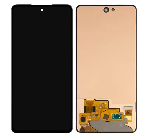 [L5476] Galaxy A52 4G/5G(SC-53B/A525/A526) フロントパネル黒（再生品）　