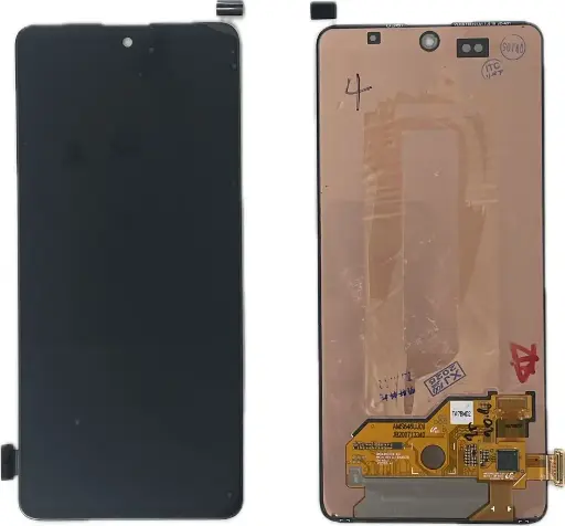 [L5486] Galaxy A51 SM-A515F フロントパネル 黒（再生品）　 海外版