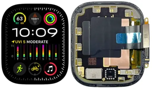 [L9032] Apple Watch Ultra 2・49mm フロントパネル 黒（再生品）　