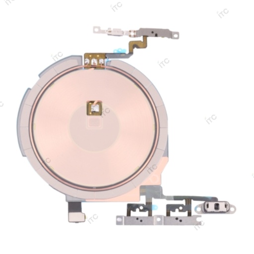 [S0576] iPhone13 mini Qi充電コイル＆パワーボリュームフレックスケーブル