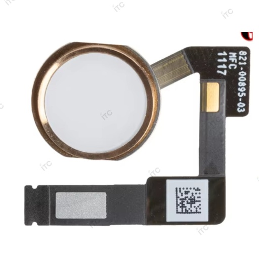 [S2713] iPad 10.5/Pro 12.9(第2世代)/Air3 ホームボタンケーブル 金