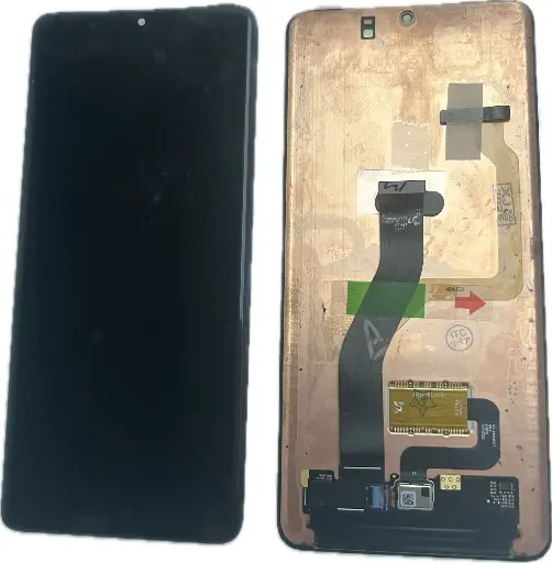 [L5464] Galaxy S21 Ultra 5G フロントパネル 黒（再生品）　