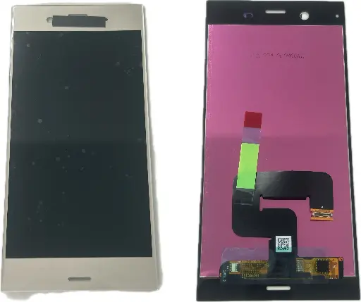 [L5454] Xperia XZ1 フロントパネル 銀（再生品）　