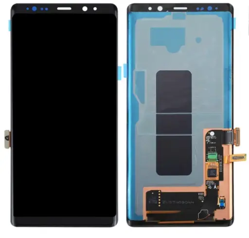 [L5465] Galaxy Note8 フロントパネル 黒（再生品）　