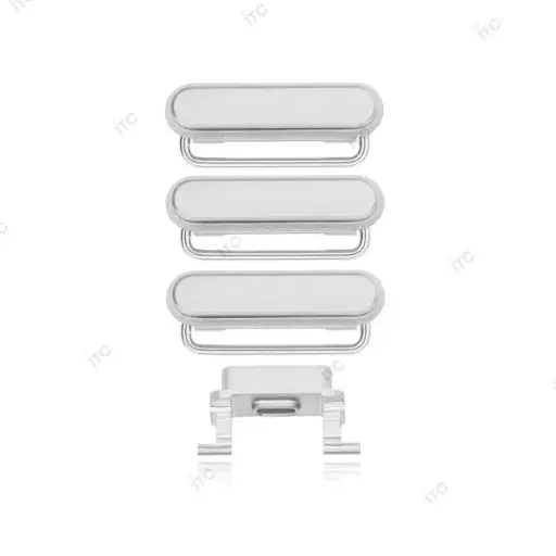 [S0959] iPhone 6S Plus 電源ボタン/音量ボタン/サイレントスイッチ /トレー(1セット )シルバー