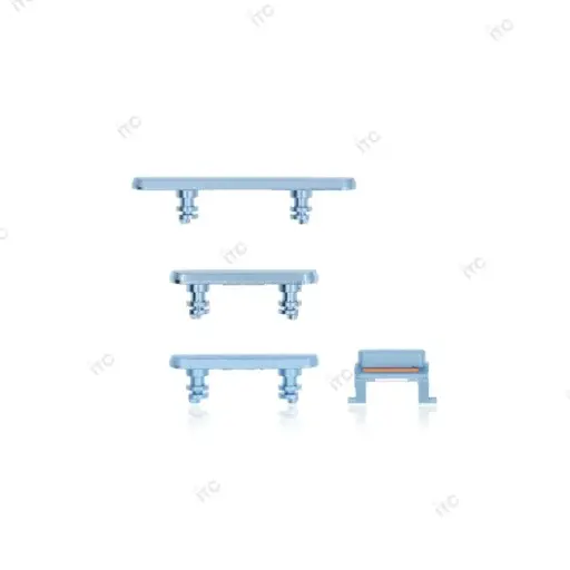 [S0989] iPhone XR 電源ボタン/音量ボタン/サイレントスイッチ /トレー(1セット )ブルー