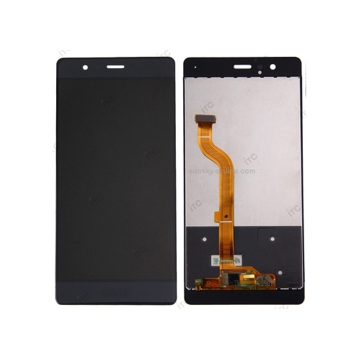 [L5598]  HUAWEI P9 フロントパネル 黑 互換品