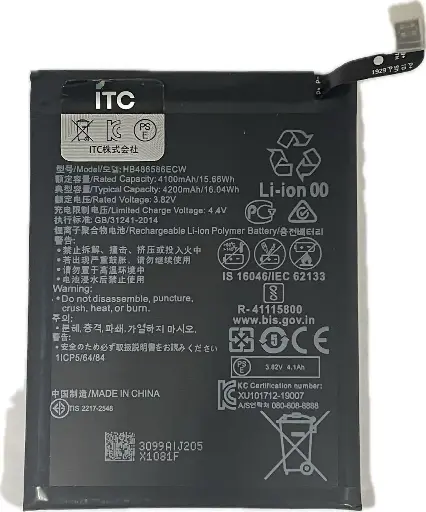 [B1559] HUAWEI P40 lite 4G-Mate 30-nova 6-nova 6SE-nova 7i バッテリー（HB486586ECW）