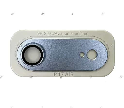 [S1275] iPhone 17 Air カメラレンズ（枠付き）ブルー