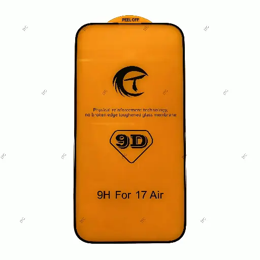 [Z0141] iPhone 17 Air 9D ガラスフィルム(パッケージ＋クリーニングキット付)