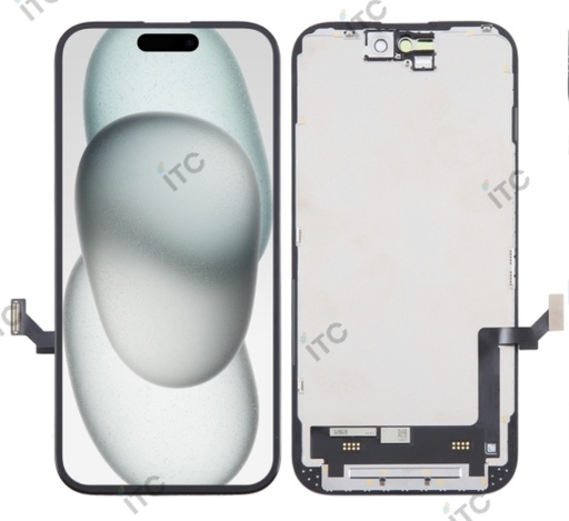 [L3149] iPhone 15 互換パネル LCD 黒 FHD