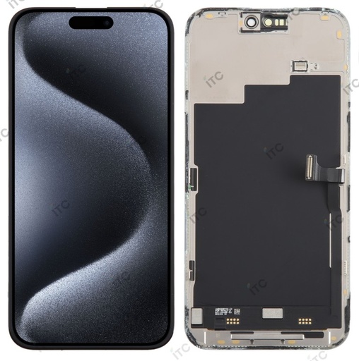 [L3157] iPhone 15Pro Max 有機ELソフト (SoftOLED) 黒