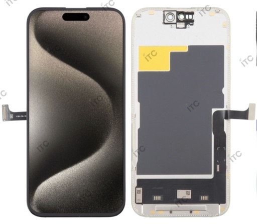 [L3155] iPhone 15Pro 互換パネル FHD INCELL 黒（SSS）