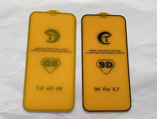 [Z0066] iPhone 12ProMax ガラスフィルム (9D) 黒