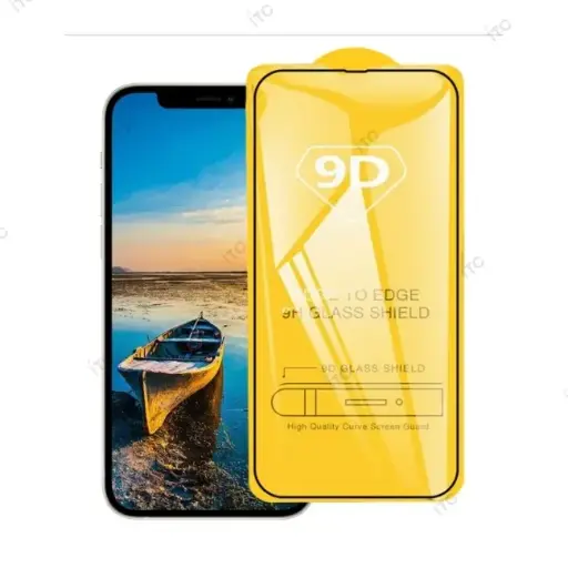[Z0072] iPhone 13/13pro/14 ガラスフィルム (9D) 黒