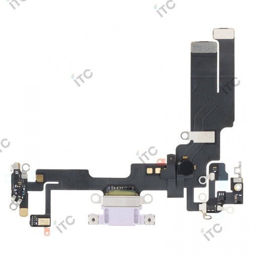 [S0457] iPhone 14 ドックコネクター パープル