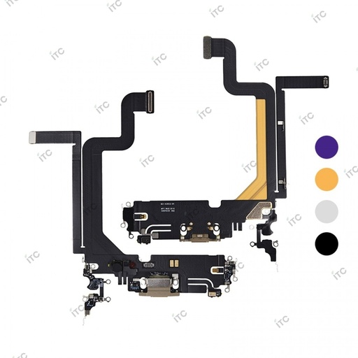 [S0492] iPhone 14ProMax ドックコネクター パープル