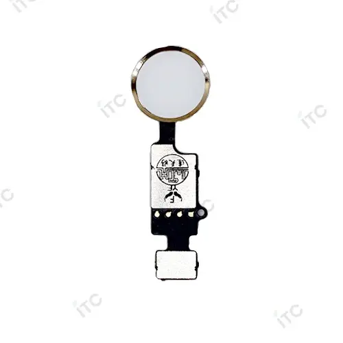 [S0171] iPhone 7G/7P/8G/8P/SE2/SE3 感圧式ホームボタン 銀 コピー品