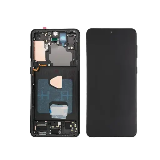 [L5545] Galaxy S21+ 5G  有機EL 互換パネル フレーム付き黒